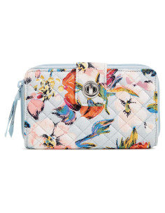 Cartera Turnlock Vera Bradley Algodón Reciclado RFID