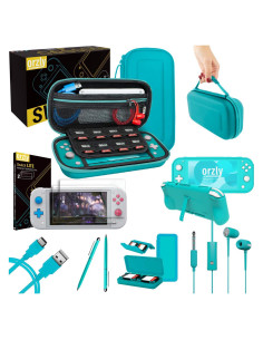 Paquete de Accesorios Orzly para Switch Lite - Azul