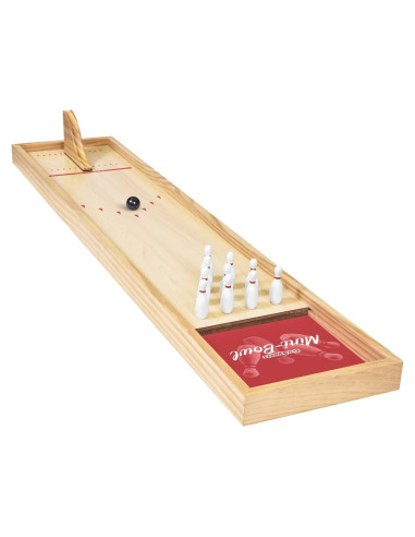 Juego de Bolos Mini GoSports - Mesa de Madera para Niños y Adultos