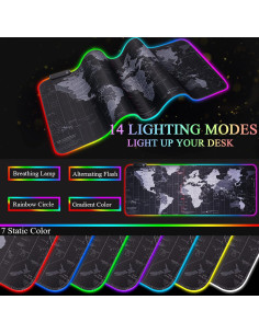 Alfombrilla Gaming RGB CHONCHOW Extra Grande Impermeable 2