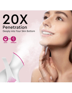 Vaporizador Facial Amconsure 6028 Nano-Iónico Rojo con Kit 2