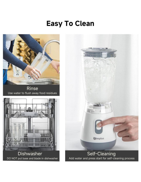 Licuadora Personal SIMPLUS 0.6L Blanca para Batidos y Smoothies Licuadora Personal SIMPLUS 0.6L Blanca para Batidos y Smoothies