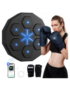 Máquina de Boxeo Musical EPHESPORT con Guantes - Entrenamiento en Casa