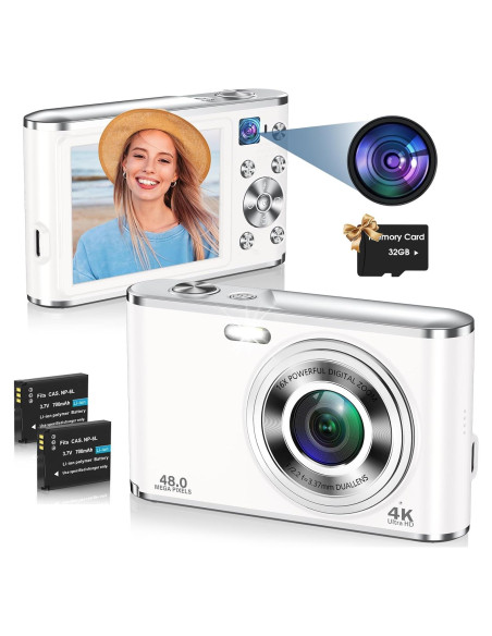 Cámara Digital HICSHON DC306 4K 48MP Dual Frontal y Trasera