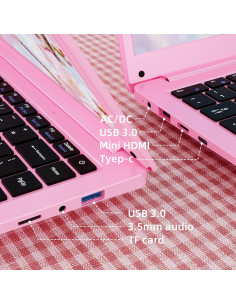 Laptop JSHIX 14" Celeron N4000 8GB 256GB SSD Rosa 2