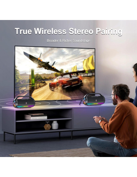 Máquina de Karaoke D20T con Altavoz Bluetooth y 2 Micrófonos