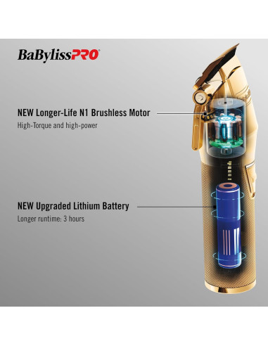Cortadora de Cabello BaBylissPRO FX870NG Oro Profesional