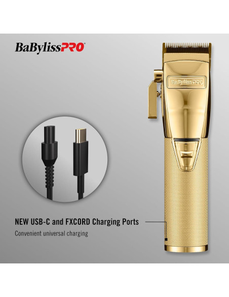 Cortadora de Cabello BaBylissPRO FX870NG Oro Profesional