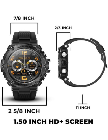 Raptor PRO Reloj Inteligente Resistente 1.58" AMOLED