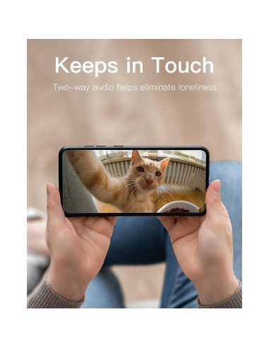 Cámara VIMTAG 2.5K 4MP WiFi 360 para Seguridad Interior