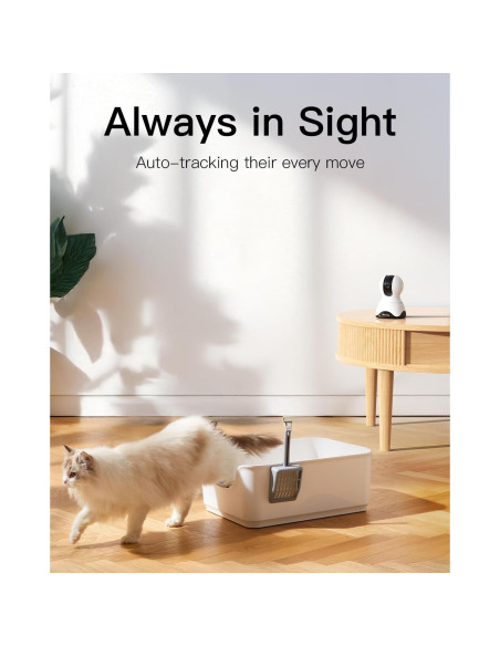 Cámara VIMTAG 2.5K 4MP WiFi 360 para Seguridad Interior