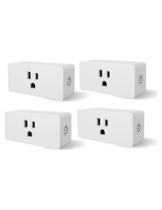 Enchufe Inteligente Wi-Fi WBM PG-07, 4 Piezas, Control Voz