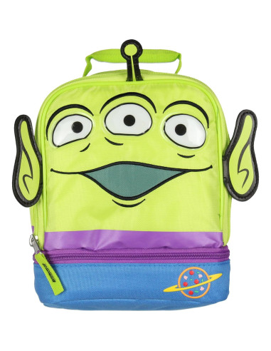 Caja de Almuerzo Aislada Toy Story Alienígena 3D Doble Compartimento