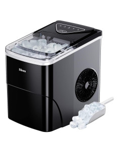 Fabricador de Hielo Silonn SLIM01B, 9 Cubos en 6 Min, 11.79 kg