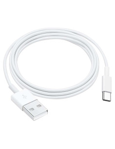 Cable Carplay USB A a C para iPhone 15 16 - 1 m Blanco