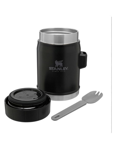 Tarro de Comida Aislado Stanley 414 ml con Espork Negro