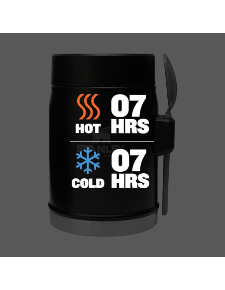 Tarro de Comida Aislado Stanley 414 ml con Espork Negro