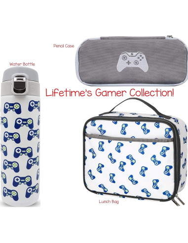 Botella de Agua Aislada L Lifetime para Niños 473ml Videojuego