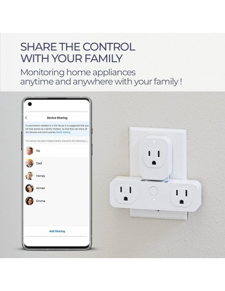 Enchufe Inteligente eco4life WiFi Control por Voz 1200W