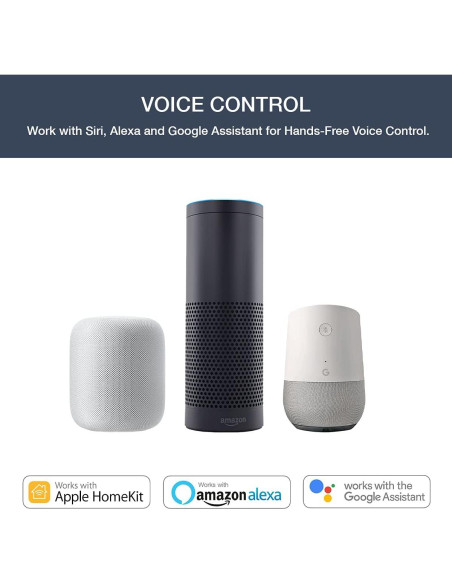 Enchufe Inteligente eco4life WiFi Control por Voz 1200W