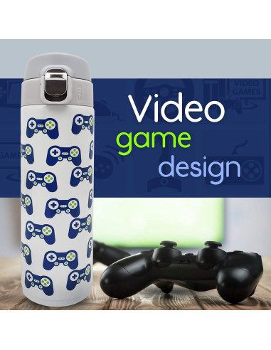 Botella de Agua Aislada L Lifetime para Niños 473ml Videojuego