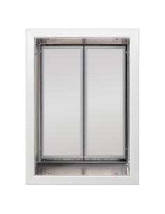 Puerta para Mascotas Plexidor XL - Montaje en Pared Blanca