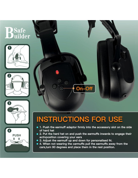 Casco de Seguridad SAFEBUILDER CR08 con Auriculares Bluetooth Casco de Seguridad SAFEBUILDER CR08 con Auriculares Bluetooth