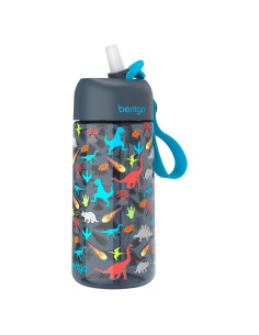 Botella de Agua Bentgo Kids 443 ml Dinosaurio a Prueba de Fugas