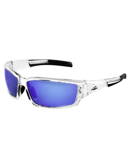 Gafas de seguridad Bullhead Maki lente azul espejo anti-vaho