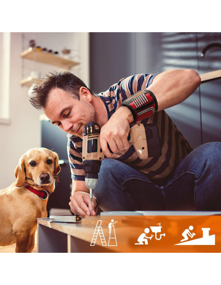 Banda Magnética para Muñeca HIGHEVER con 2 Bolsillos