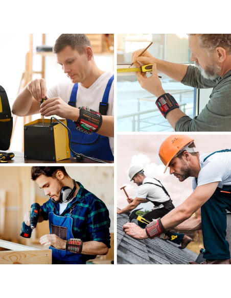 Banda Magnética para Muñeca HIGHEVER con 2 Bolsillos