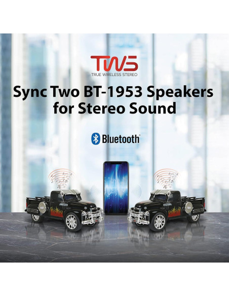 Altavoz Bluetooth QFX BT-1953 Rojo 3" con FM y LED