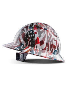 Casco de Seguridad LANON FRP con Diseño Bandera Americana