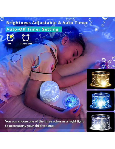 Proyector de Luz Nocturna ONXE 360 con 7 Patrones para Niños Proyector de Luz Nocturna ONXE 360 con 7 Patrones para Niños