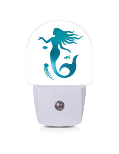 Luz Nocturna LED Axxitude Medusa Verde con Sensor