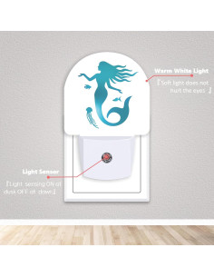 Luz Nocturna LED Axxitude Medusa Verde con Sensor 2