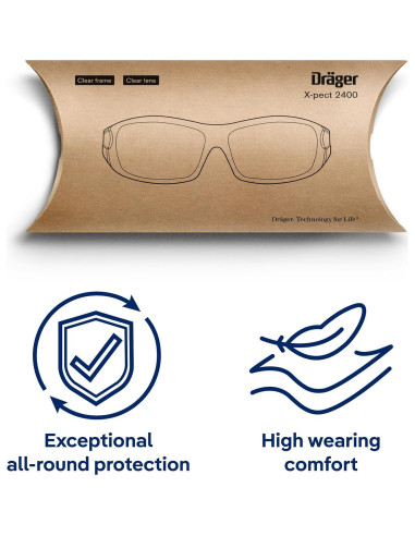 Gafas de Seguridad Drger X-pect 2400 Antivaho y UV