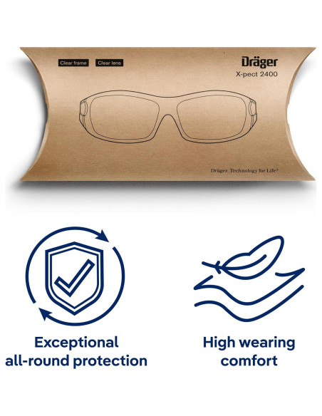 Gafas de Seguridad Drger X-pect 2400 Antivaho y UV