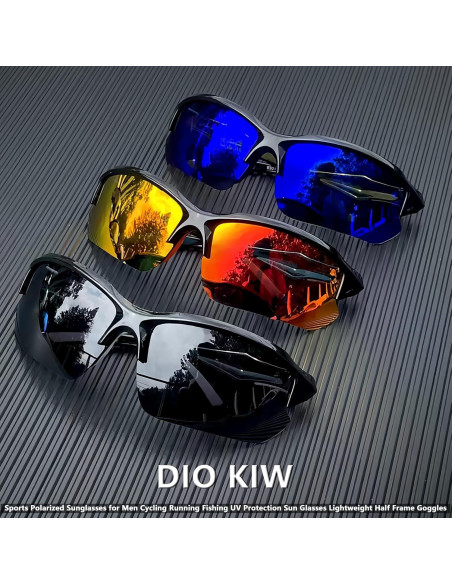 Gafas de sol deportivas DioKiw 3pack UV protección