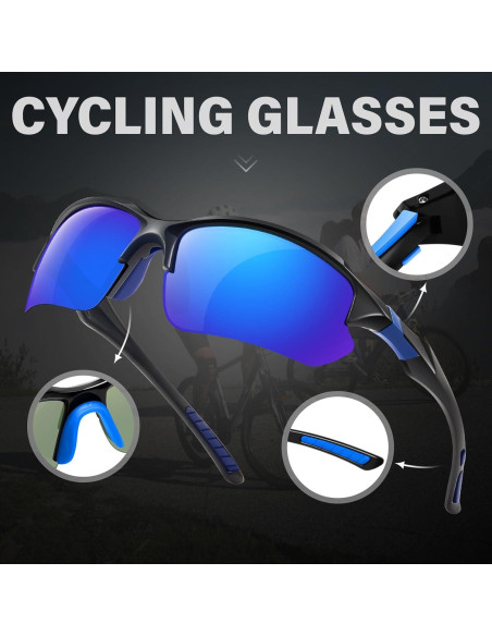 Gafas de sol deportivas DioKiw 3pack UV protección