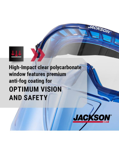 Gafas de Seguridad Jackson Safety GPL500 - Lente Clara Antivaho