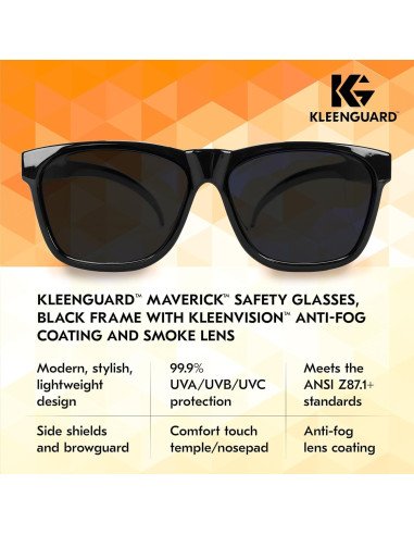 Gafas de Seguridad KleenGuard V30 Maverick Lentes Ahumados