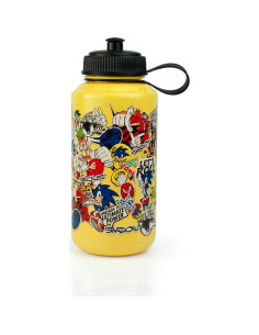 Botella de Agua Sonic The Hedgehog 0.95L Amarilla Reutilizable 2