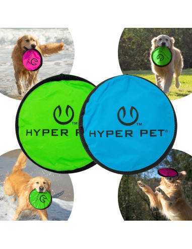 Disco Volador para Perros Hyper Pet 22,86 cm Paquete de 2