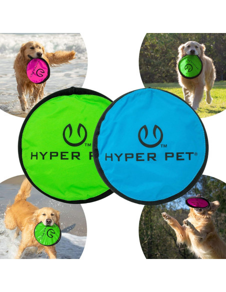 Disco Volador para Perros Hyper Pet 22,86 cm Paquete de 2