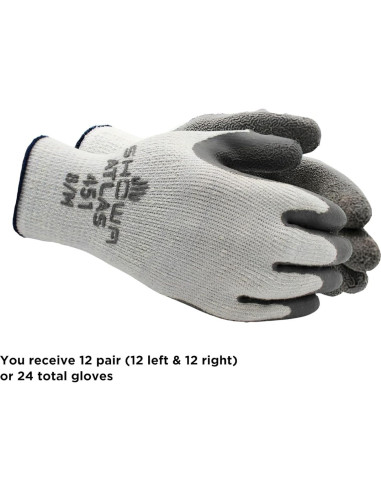 Guante de Trabajo SHOWA 451 Grande Aislado con Caucho