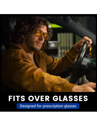 Gafas de Visión Nocturna SODQW Polarizadas Amarillas