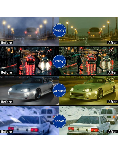 Gafas de Visión Nocturna SODQW Polarizadas Amarillas