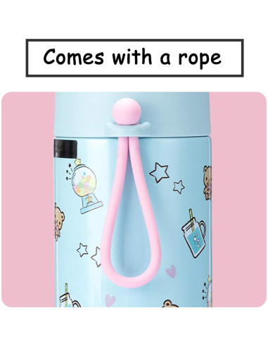 Botella de Agua Anime POYIPI 280ml Acero Inoxidable Rosa