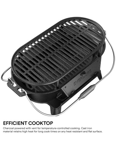 Parrilla Portátil Everdure de Hierro Fundido 10,99 kg